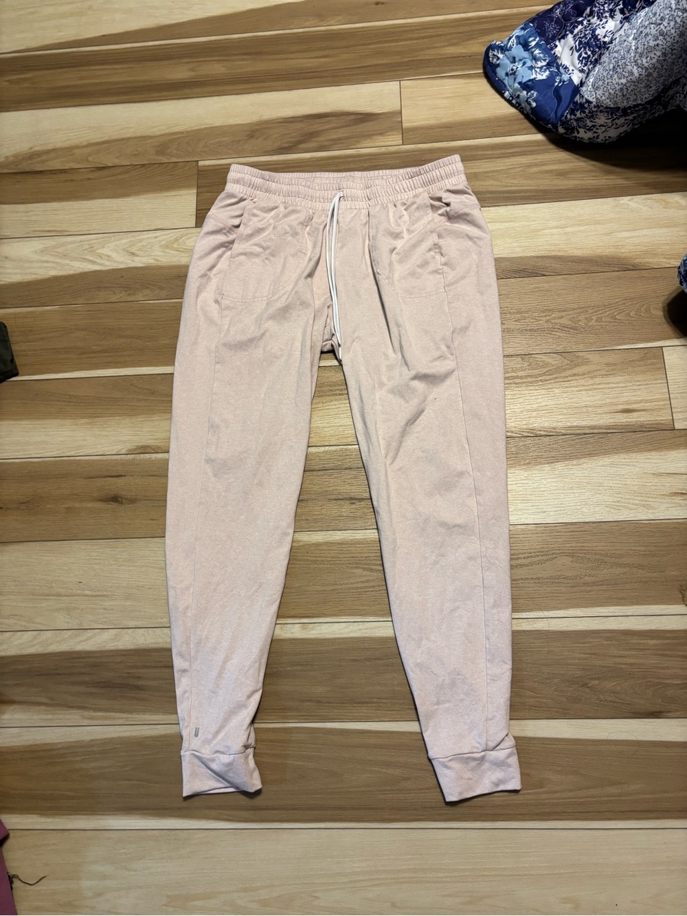 Light Blush Pink Drawstring Joggers NOBULL